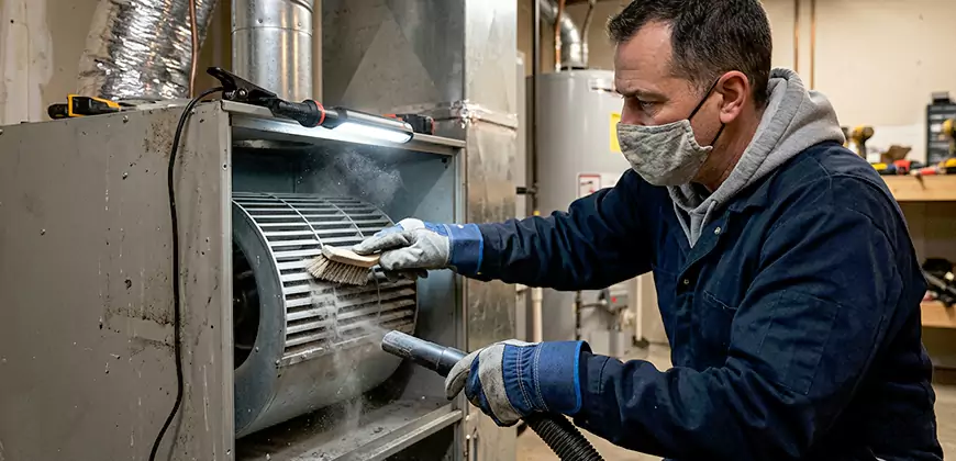 HVAC Blower Compartment Cleaning in Dorchester