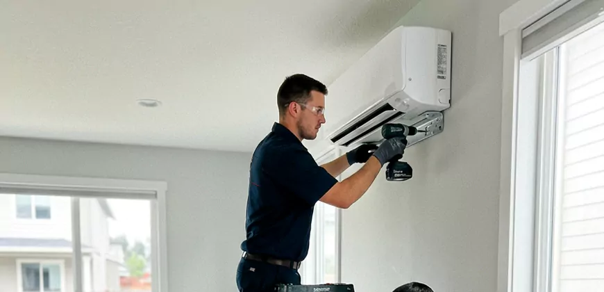 Split System Heating and Cooling Installation in Dorchester