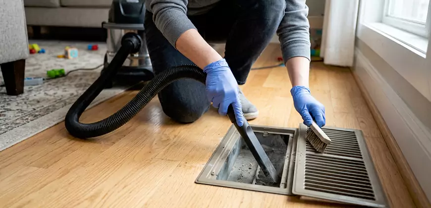 Heating Floor Vent Cleaning in Dorchester